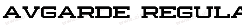 Avgarde Regular字体转换